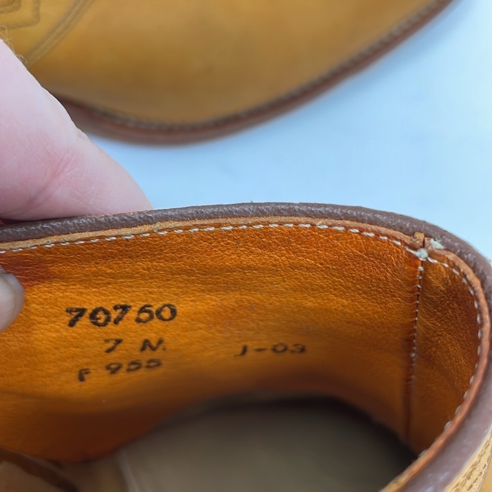 FRYE Mules Shoes Leather Slip On Western Embroidered Heels Size 7 - Picture 8 of 11